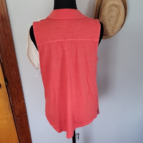 Sonoma Coral Sleeveless Women's Blouse - Picture 6 of 7